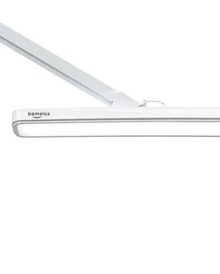 LED Architect Desk Lamp with Clamp, Metal Swing Arm 2000 Lumens Dimming Office Table Lamp for Task Work Drafting Reading Desktop, 234PCS Bright LEDs, 24W, 5 Color Temperatures Workbench Lamp - LeafyLoom