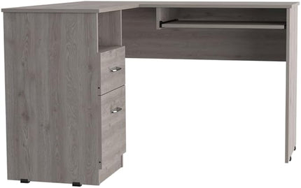 NicBex Kimberly-DW-00197-LWJ Home Office Desks, 47.2"x41.3"x30.4", Gray-1 - LeafyLoom