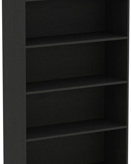 Tribesigns Tall Bookcase Black Bookshelf, 70.8” Large Bookcases Organizer with LED Lights, Heavy Duty Free-Standing Library Bookshelf with 5-Tier Storage Shelves for Living Room, Bedroom (Black) - LeafyLoom