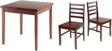 Winsome Pulman Dining Table, Walnut Hamilton Seating, Antique Walnut - LeafyLoom