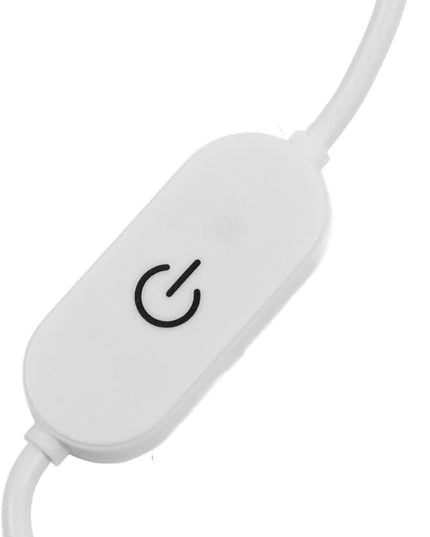 VINGVO Anti Slip LED Half Moon Desk Lamp 3 Color Temperature White Half Moon Nail Art Desk Lamp (US Plug) - LeafyLoom