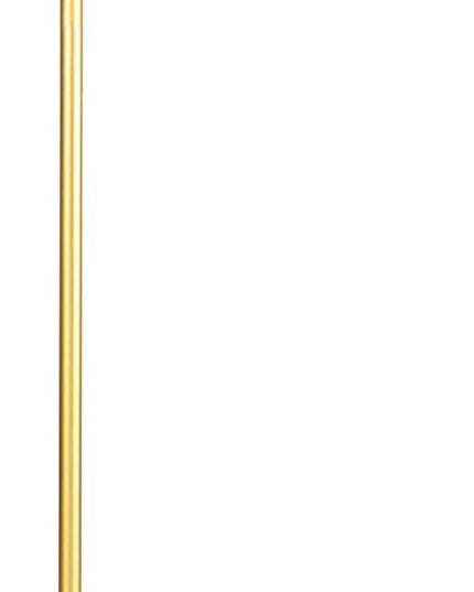 HOMCOM Modern Floor Lamps for Living Room Lighting, Adjustable Standing Lamp for Bedroom Lighting with Rotating Head, Bedside Lamp for Ambient Lighting, (Bulb not Included), Gold - LeafyLoom