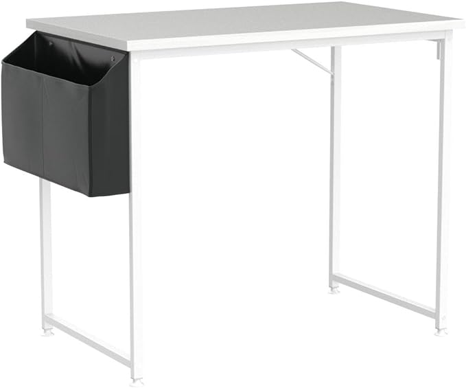 Lufeiya White Small Desk for Bedroom - Student Kids Study Writing Table for Home Office Bedroom Small Spaces 32 Inch Modern Mini Laptop PC Computer Desks, White - LeafyLoom
