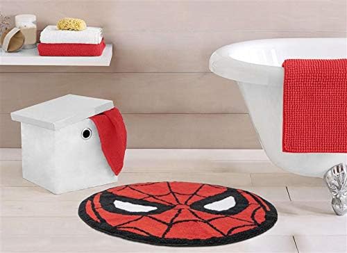 Jay Franco Marvel Comics Avengers Blast Tufted Cotton Bath Rug, Kids Bath Features Spiderman (Official Marvel Product) - LeafyLoom