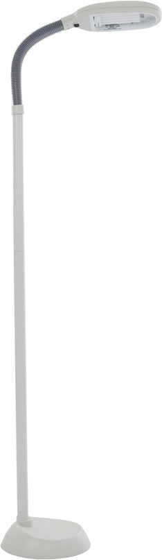 Floor Lamp - Full Spectrum Natural Sunlight Lamp with Bendable Neck - Reading, Craft, Studying, and Esthetician Light by Bedford Home (Beige) - LeafyLoom