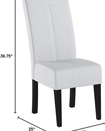 Christopher Knight Home Pertica Fabric Dining Chair (Set Of 2),Wood, Light Grey - LeafyLoom