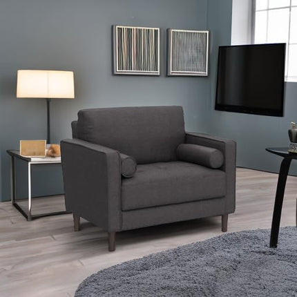 LifeStyle Solutions Arm chair, 39.8" W x 31.1" D x 33.5" H, Heather Grey - LeafyLoom