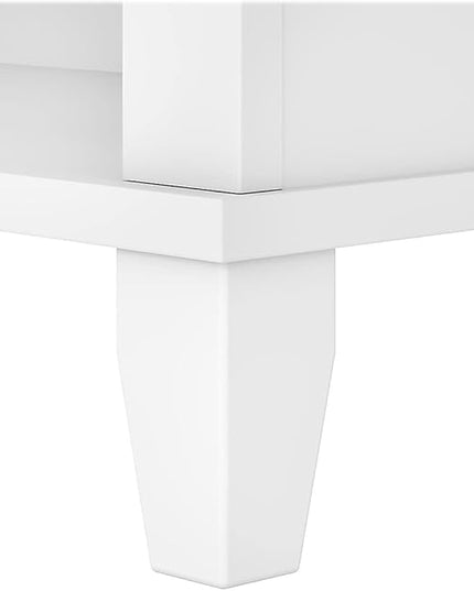 Bush WC81965 Somerset 5-Shelf 65-Inch H Bookcase, White - LeafyLoom