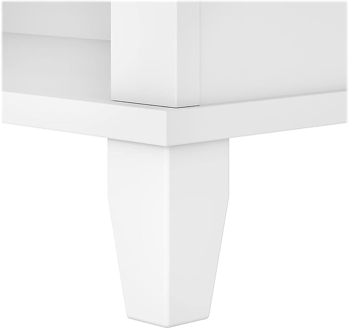 Bush WC81965 Somerset 5-Shelf 65-Inch H Bookcase, White - LeafyLoom