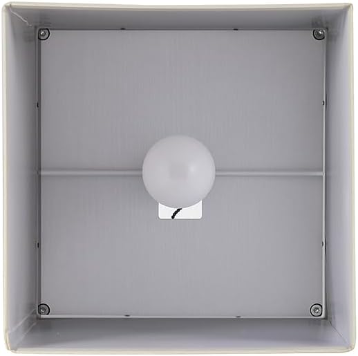 SUNMORY Shelf Floor Lamp with 3-Way Dimmable LED Bulb, Modern Square Standing Lamp with Shelves and White Shade, Corner Display Bookshelf Lamp for Living Room and Bedroom(White) - LeafyLoom