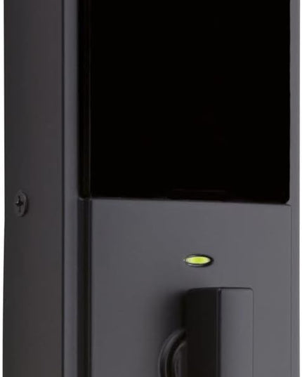 Kwikset 914 Contemporary Keypad SmartCode Electronic Deadbolt Smart Lock featuring SmartKey Security and ZigBee 3.0 Technology in Matte Black Kwikset