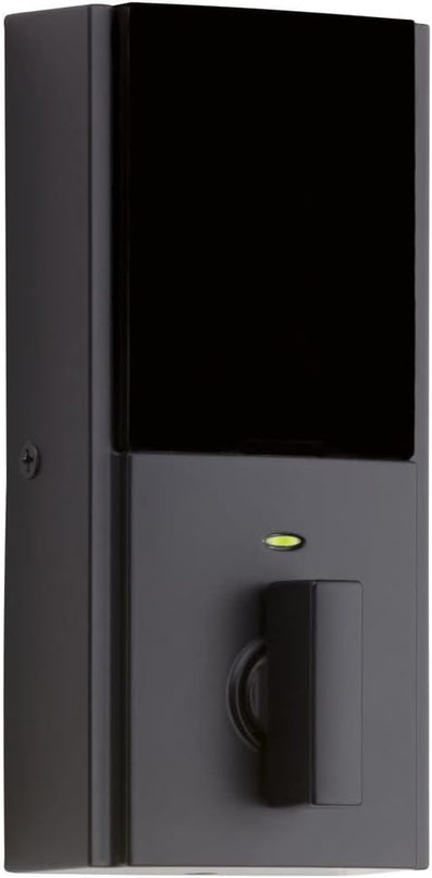 Kwikset 914 Contemporary Keypad SmartCode Electronic Deadbolt Smart Lock featuring SmartKey Security and ZigBee 3.0 Technology in Matte Black Kwikset