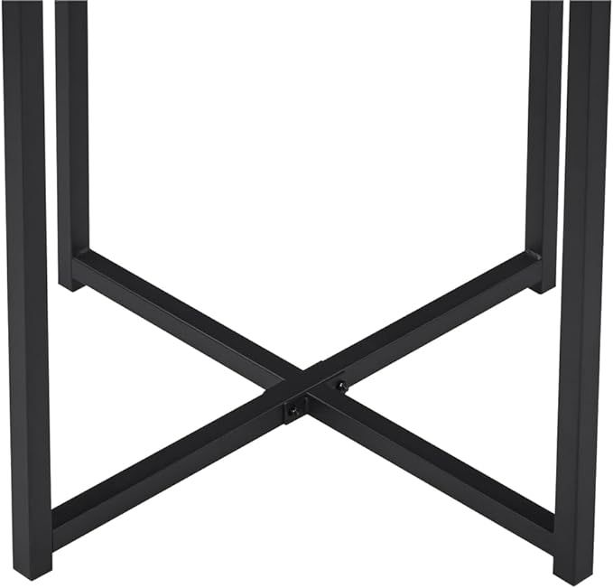 Yaheetech 5-Piece Dining Table Set with 4 Stools - Industrial Compact Kitchen Table & Chairs Sets, Space-Saving Design for Apartment, Small Space, Breakfast Nook, Drift Brown - LeafyLoom