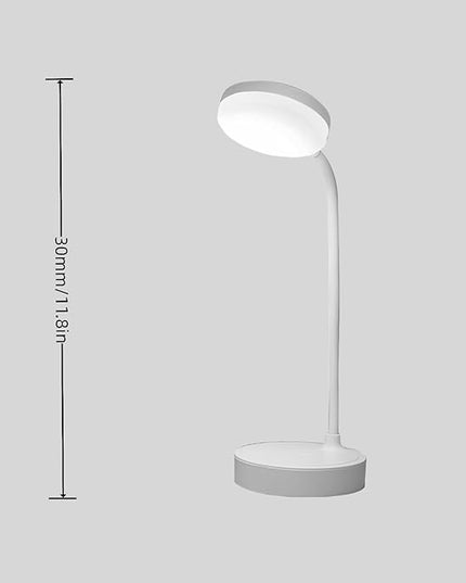 Small desk lamp USB rechargeable desk lamp with 3 color modes, dimmable learning lamp for learning, reading and writing, art and handicrafts, nail art, flexible gooseneck desk lamp - LeafyLoom