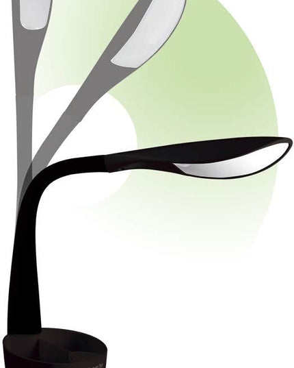 OttLite LED Desk Space Organizer Lamp - 4 Brightness Levels, Additional Storage, Great for Workstation, Offices, Dorms - LeafyLoom