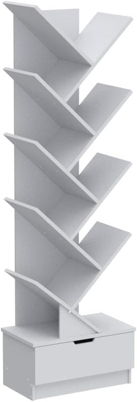 Flydem Tree Bookshelf,Bookshelves,Books Holder, Tree Bookcase,book organizer,Book Rack,Organizer for Books,kids bookshelf,small bookshelf for small spaces,white bookcase/bookshelf(White) - LeafyLoom