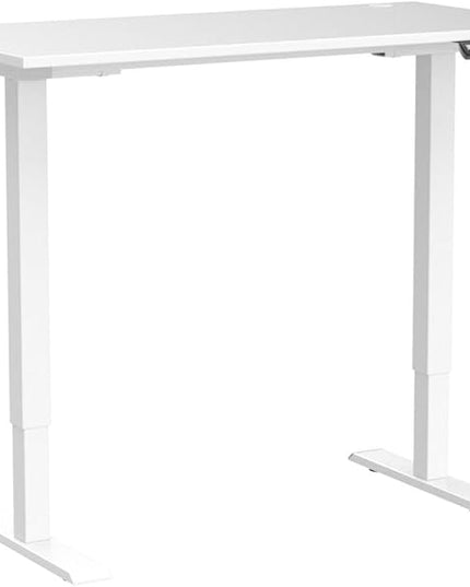 Sunon Sit Laptop Computer Writing Workstations with 3 Pre-Set and USB Port 48" for Home Office Smart Advanced Standing Desk, White - LeafyLoom