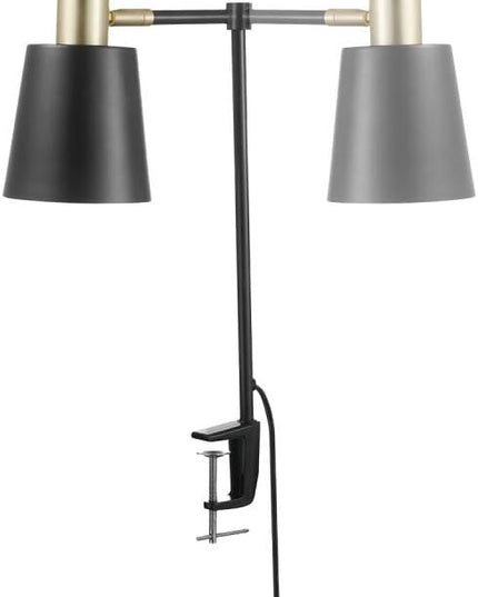 Globe Electric 52900 Lex Desk Lamp, Black with Gold - LeafyLoom