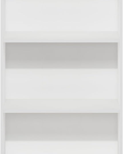 Furinno Basic 3-Tier Bookcase Storage Shelves, White/White - LeafyLoom