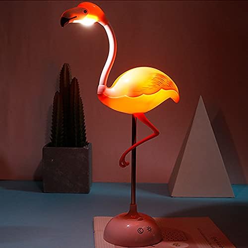 Fantasee Flamingo Desk Lamp USB Bedside Table Lamp Nursery Night Light Touch Dimmable for Child Kids Students Bedroom Living Room Dorm Reading Birthday Party Gift (Pink Flamingo) - LeafyLoom