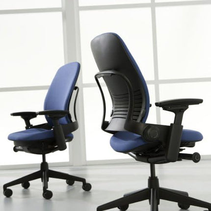 Steelcase Leap Gray Fabric Chair - LeafyLoom