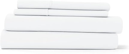 Linen Market Bed Sheets for Queen Size Bed (White) - Sleep Better Than Ever with These Soft and Cooling Queen Sheets - Deep Pocket Fits 16" Thick Beds - 4 Piece Queen Sheet Set - LeafyLoom