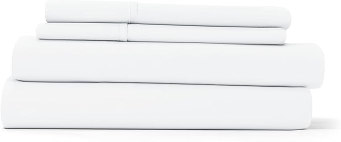Linen Market Bed Sheets for Queen Size Bed (White) - Sleep Better Than Ever with These Soft and Cooling Queen Sheets - Deep Pocket Fits 16" Thick Beds - 4 Piece Queen Sheet Set - LeafyLoom