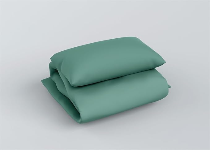3 Piece Solid Color All Season Bedding Comforter Set Microfiber Soft Lightweight Bedding Set for Kids Teens Adults Room Decor with 1 Comforter and 2 Pillowcases Queen - LeafyLoom