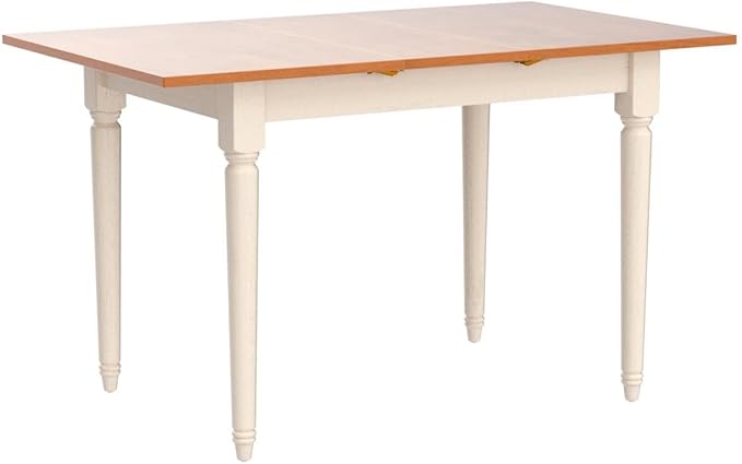 Christopher Knight Home Clearwater Rectangular Solid Top Table, Dark Oak / Antique White - LeafyLoom