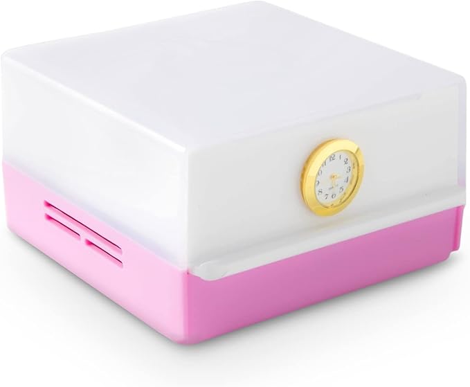 Kosher for Shabbos, LED Reading Lamp with Drawer, Table lamps and nightlight for Living Rooms, Bedrooms, Baby Nursery, Home Office, Reading, Bulb lasts 50,000 hours, (Pink) - LeafyLoom