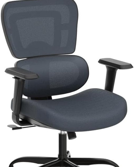 Ergonomic Office Chair - Mesh Office Chair High Back, Rolling Desk Chair, Executive Swivel Chair, Computer Chair with 3D Adjustable Armrest, 3D Lumbar Support, Blade Wheels, Adjustable Headrest - LeafyLoom