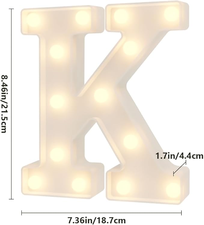 Big Letters for Party Decorations Marquee Letters K Large Letters Bed Room Decoration Ideas Quinceanera Decorations Retirement Decorations Graduation Decorations Center Pieces Decoration for Table - LeafyLoom