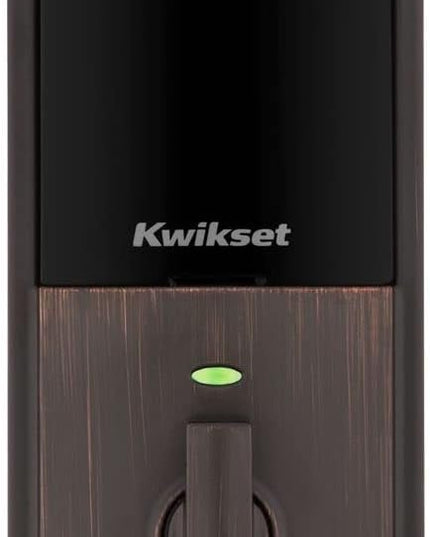 Kwikset Home Connect 620 Smart Lock Deadbolt with Z-Wave Technology, Works with Ring Alarm, Samsung Smartthings and More, Z-Wave Hub Required, Contemporary Design in Venetian Bronze Kwikset