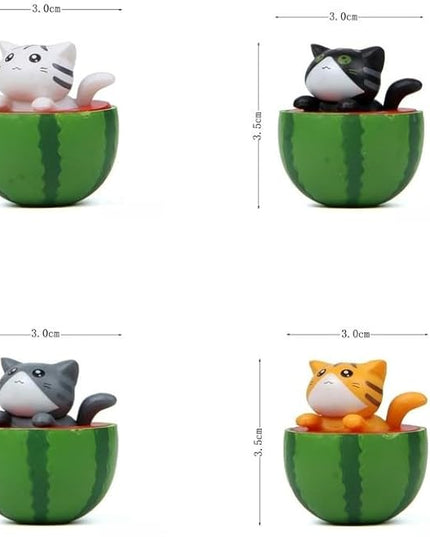 Cute and Compact Office Desk Decorations Cat in Eggshell Desk Ornament Shelf Decor Home Decor Bookshelf Decorative Objects Tabletop Decor - LeafyLoom