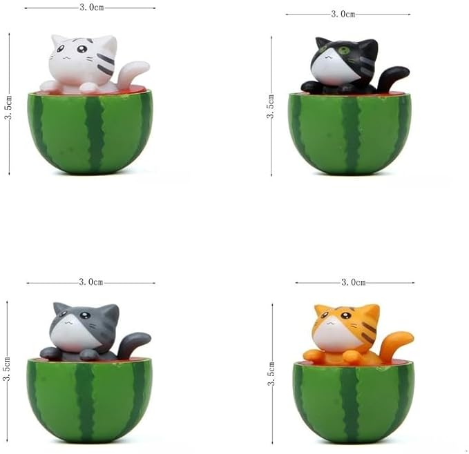 Cute and Compact Office Desk Decorations Cat in Eggshell Desk Ornament Shelf Decor Home Decor Bookshelf Decorative Objects Tabletop Decor - LeafyLoom