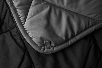 ViscoSoft Microfiber All Seasons Down Alternative Comforter - Cooling Breathable Premium Soft Reversible Microfiber Duvet Blanket, Black/Gray, Twin/Twin XL - LeafyLoom