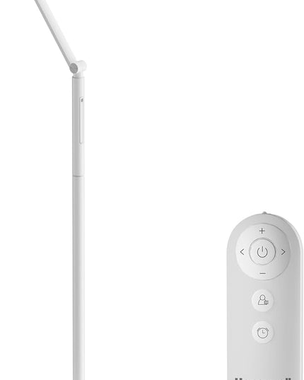 Honeywell LED Floor Lamp - F01WT Sunturalux™ Eye Caring Dimmable Standing Light with Remote,Bright Natural Daylight 5 Colors & 5 Brightness Adjustable Tall Lampara for Home Office Living Room Bedroom - LeafyLoom