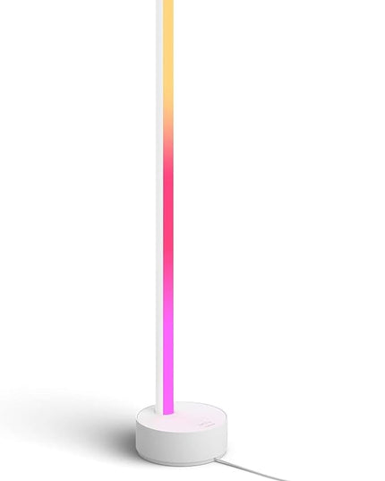 Philips Hue Gradient Signe Table Lamp, Compatible with Alexa, Apple Homekit and Google Assistant, Bluetooth Compatible, Flowing Multicolor Effect, White - LeafyLoom