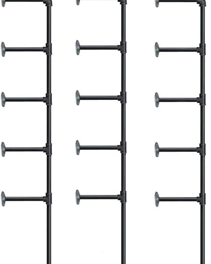 (14“Deep,3pcs)Industrial Retro Wall Mount Iron Pipe Shelf,DIY Open Bookshelf,Hung Bracket,Home Improvement Kitchen Shelves,Tool Utility Shelves, Office Shelves, Bookshelves and bookcases - LeafyLoom