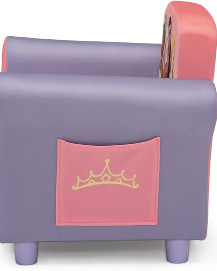 Delta Children Kids Character Upholstered Chair, Disney Princess - LeafyLoom