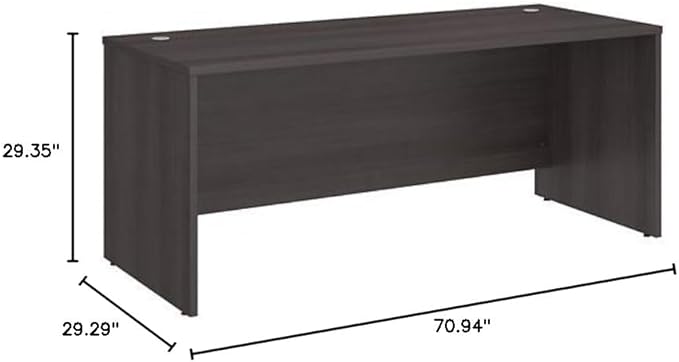 Bush Business Furniture Studio C 72W x 30D Office Desk in White - LeafyLoom