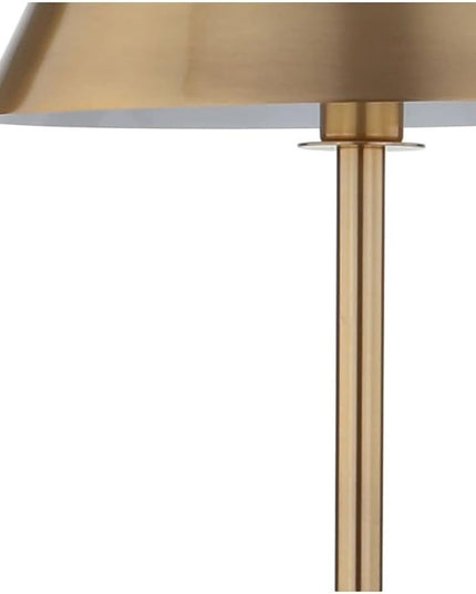 JONATHAN Y JYL6005A Roxy 60" Metal LED Floor Lamp, Contemporary, Modern, Transitional, Office, Living Room, Family Room, Dining Room, Bedroom, Hallway, Foyer, Chrome - LeafyLoom