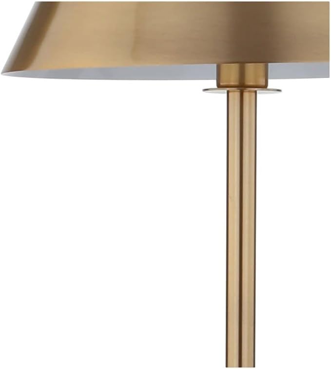 JONATHAN Y JYL6005A Roxy 60" Metal LED Floor Lamp, Contemporary, Modern, Transitional, Office, Living Room, Family Room, Dining Room, Bedroom, Hallway, Foyer, Chrome - LeafyLoom