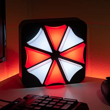 Numskull Resident Evil Umbrella Corp Lamp Wall Light - Ambient Lighting Gaming Accessory for Bedroom, Home, Study, Office, Work - Official Resident Evil Merchandise - LeafyLoom
