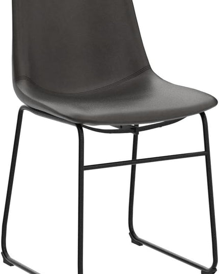 NicBex Retro Side Chair Dining Chair with Metal Legs for Kitchen, Living, Dining Room, Set of 2, (Grey Color) (A-GE17015-USSU014) - LeafyLoom