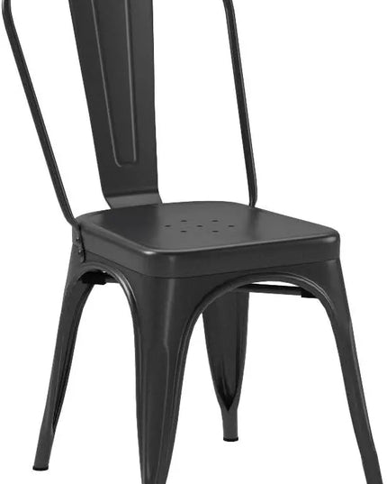 Amazon Basics 33DC01S4-BK Chair, 4 Pack, 20.1"D x 17.1"W x 33.5"H, Matte Black - LeafyLoom