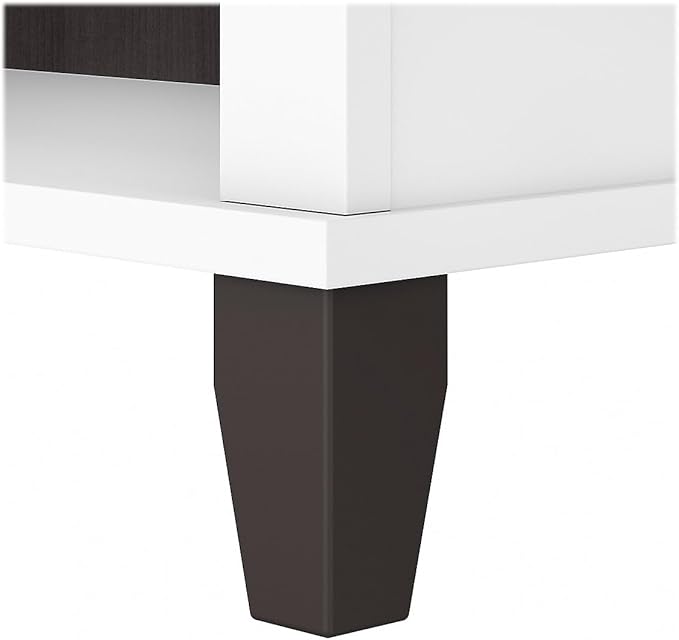 Bush Furniture Somerset 5-Shelf 65-inch H Bookcase, Storm Gray/White (WC81065) - LeafyLoom