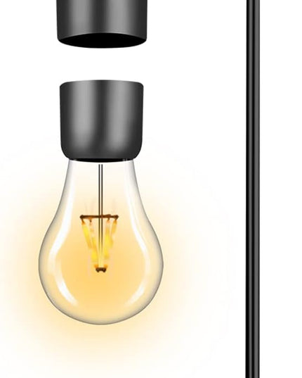 Magnetic Levitating Lamp with Wireless Phone Charger Floating Levitation Light Bulb Magnetic Table LED Night Light Bedroom Home Decoration Family Christmas Gift - LeafyLoom