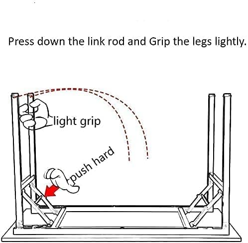 Computer Desk, 55 inche Modern Simple Style Folding Tables, Home Office Writing Desk, Space Saving Foldable Table, No Install Needed - LeafyLoom
