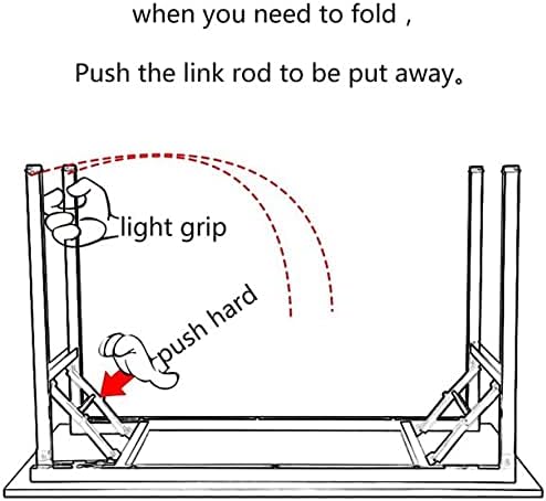SogesGame Computer Desk, 47 Inch Modern Simple Style Folding Tables, Home Office Writing Desk, Folding Table, No Install Needed, Teak Black - LeafyLoom